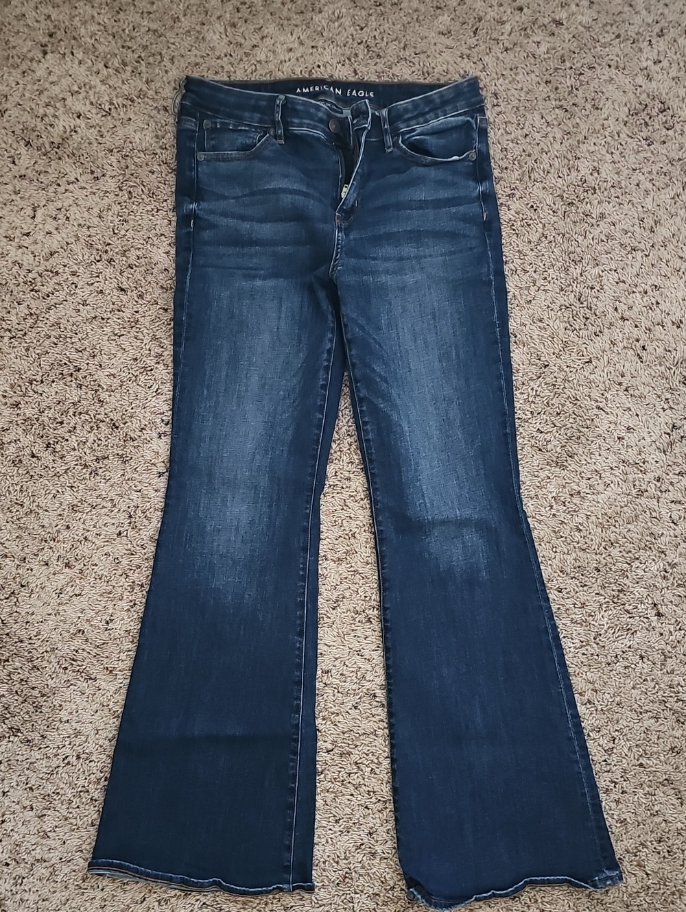 American Eagle Outfitters Dark Blue Flare Jeans